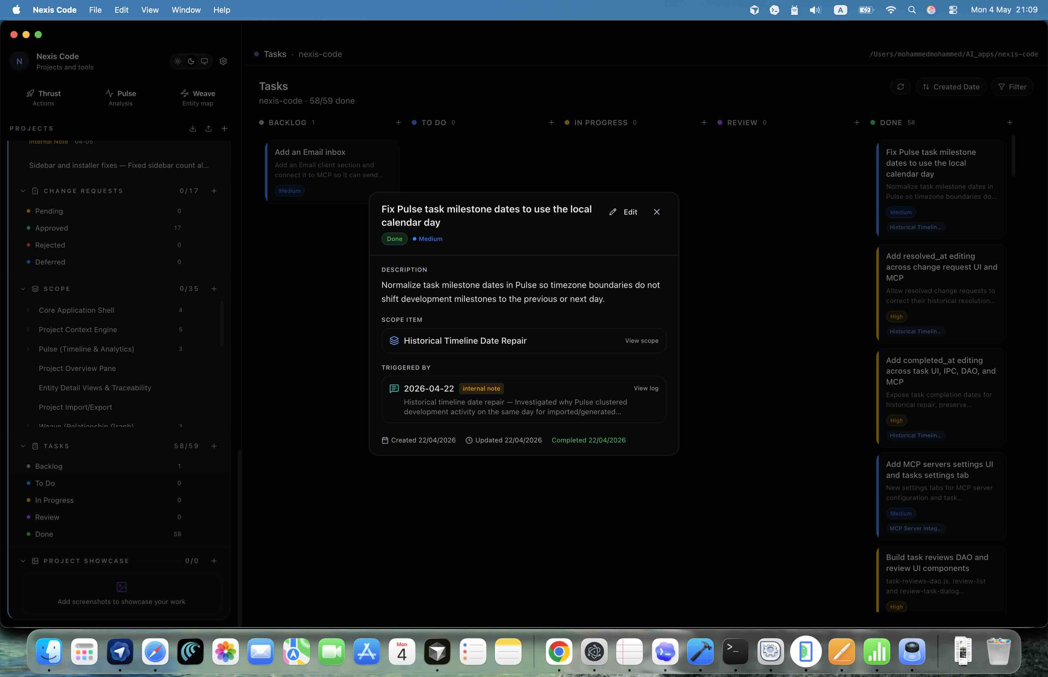 Task detail screenshot