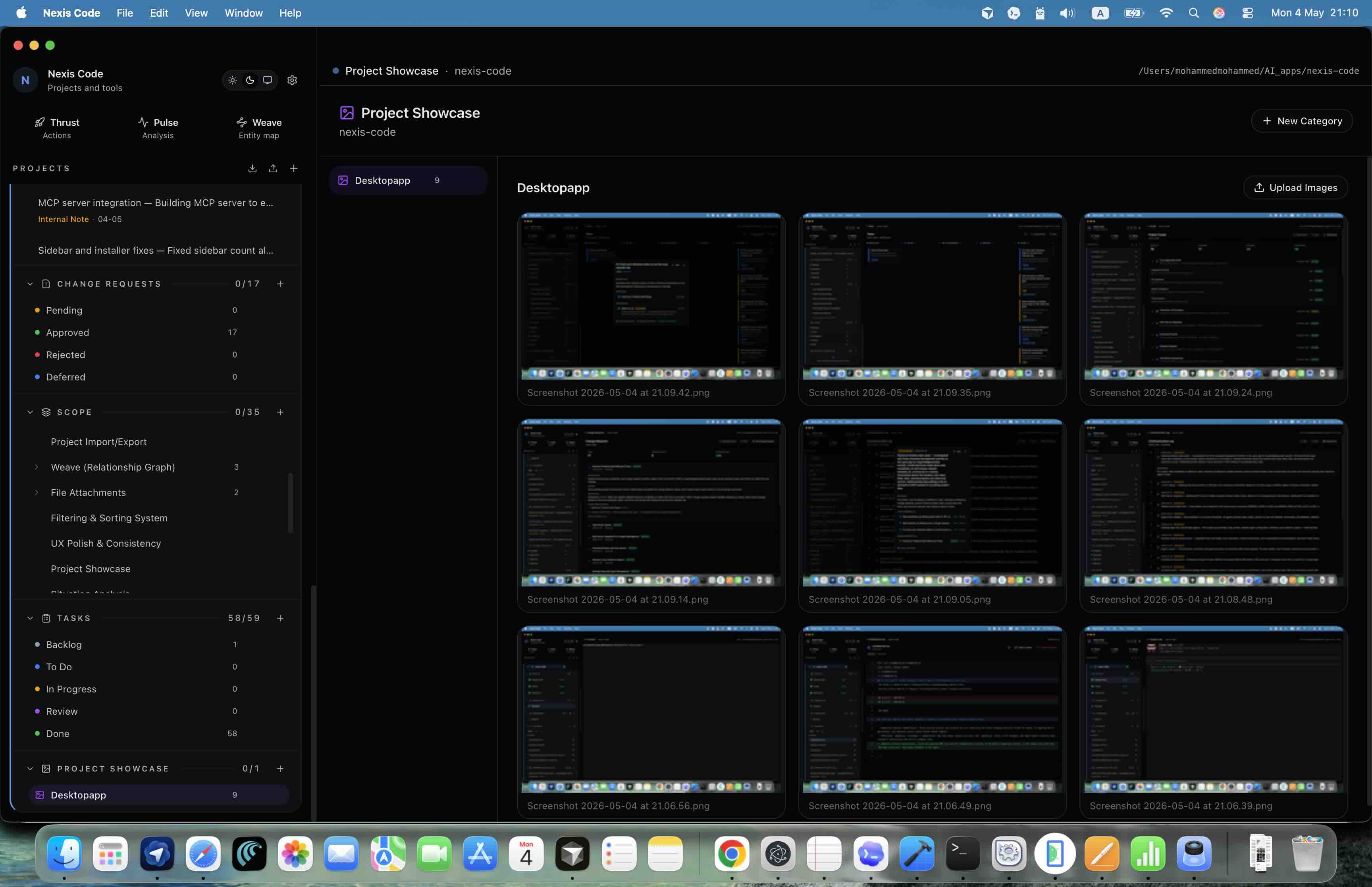 Project showcase screenshot